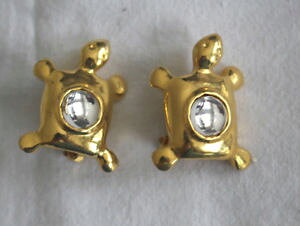 �y���������z�A�N�Z�T���[�@�l�b�N���X�@�N���b�v�p�[bijoux boucles doreilles clips tortue par jj jonette jewelry ref 217