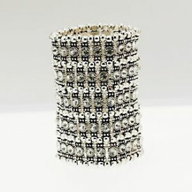 【送料無料】アクセサリー　ネックレス　ブレスレットシルバーネックレスホワイトクリスタルレトロbraccialetto 5 collana argentato elastico cristallo bianco matrimonio retr ct10