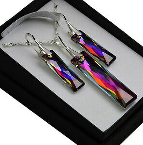 yzANZT[@lbNX@X^[OVo[COXtXL[NC[TCY925 argento sterling orecchiniset vulcano regina baguettecrystals da swarovski