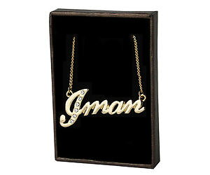 �y���������z�A�N�Z�T���[�@�l�b�N���X�@�l�b�N���X�C�}��nome collana iman 18ct placcato ororealizzati con elementi swarovskifashion