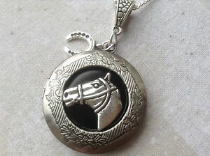 yzANZT[@lbNX@_ClbNXamici cavalli medaglione, ferro di cavallo collana, donne ragazze regalo, equestre