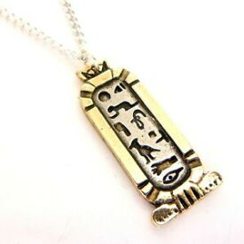 【送料無料】アクセサリー　ネックレス　カルトゥーシュエジプトネックレスペンダントcleopatra amore cartiglio hieroglypic collana con pendente amuleto egizio atum ra ja