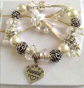 yzANZT[@lbNX@{bNXuXbgt@~[lusso bianco bracciale con charm in confezione regalo per matrimonio famiglia regali fast deliv