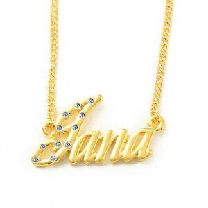 �y���������z�A�N�Z�T���[�@�l�b�N���X�@�l�b�N���X�N���X�}�Xnome collana jana 18ct placcato oroalta qualit regali di natale