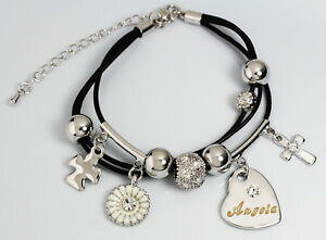 yzANZT[@lbNX@zCgS[hy_gAWFC[X^[NX}Xoro bianco ciondolo nome angela braccialecompleanno pasqua natale regali per lei