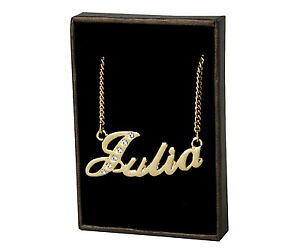 yzANZT[@lbNX@WAXtXL[lbNXcollana con nome julia 18ct placcato ororealizzati con elementi swarovskiregalo