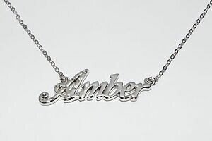 yzANZT[@lbNX@IWzCgbLS[hlbNXK[thfUCiamber 18ct bianco oro placcatura collana con nomeengagment fidanzata designer