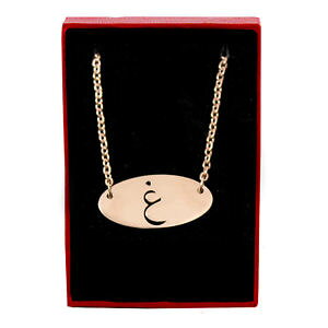 yzANZT[@lbNX@kt[YS[hArAAt@xbglbNXy_gajnayn 18 kt rose oro placcato alfabeto arabo collana ciondolo 18k