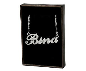 yzANZT[@lbNX@lbNXzCgS[hXtXL[Ggcollana con nome bina 18ct bianco oro placcatorealizzati con elementi swarovski
