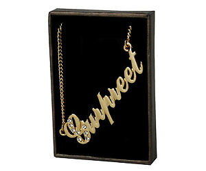 yzANZT[@lbNX@lbNXXtXL[Ggcollana con nome gurpreet 18ct placcato ororealizzati con elementi swarovskiregalo