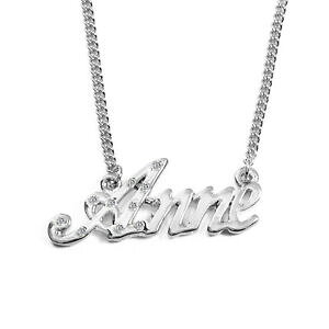 yzANZT[@lbNX@AlbNXzCgNX}Xcollana con nome anne 18ct bianco placcato orocristalli czregali di natale