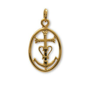 �y���������z�A�N�Z�T���[�@�l�b�N���X�@�N�����hcroix de camargue plaqu or cercle