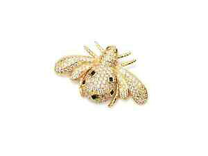 yzANZT[@lbNX@WRjEbr259e broche epingle avec abeille strass zirconium et mtal dor