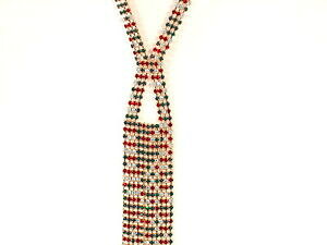 �y���������z�A�N�Z�T���[�@�l�b�N���X�@�R���A�h�r���e�[�Wtrs long collier sautoirmtal dor serti de strass colorsvintage