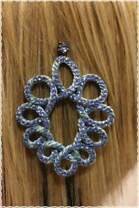 yzANZT[@lbNX@}N[XnhCh}NCOCOorecchini in pizzo macrame azzurro handmade punto luce e strass*macrame earrings