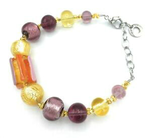 �y���������z�A�N�Z�T���[�@�l�b�N���X�@�J�t�x�l�`�A�C�^���A�����m�K���Xbracciale donna antica murrina veneziana murano glass made in italy vn 367