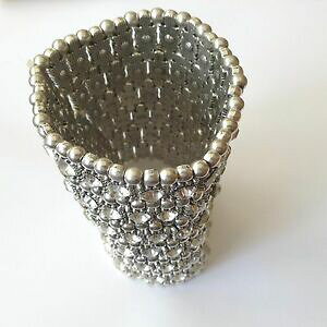 yzANZT[@lbNX@zCgX[uJ[Jtbracciale alla schiava colore argento elastico 6 file di zirconi bianchi 103 c