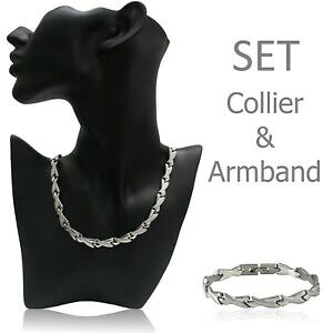 yzANZT[@lbNX@`F[RAAvJtfXeXX`[set catenacollier amp; bracciale modello grazia acciaio inox 316l lunghezza 460 540 cm