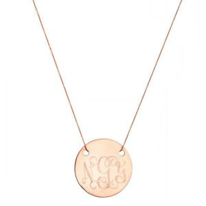 �y���������z�A�N�Z�T���[�@�l�b�N���X�@�n���h���C�h�n�[�h�S�[���h�l�b�N���X�s���N�J�X�^�}�C�Yhandmade personalizzare qualsiasi incisione 12 disco collana in oro rosa