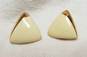 yzANZT[@lbNX@Nbvlbijou ancien boucles doreilles clips triangle sign monet mtal dor maill t5