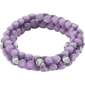 yzANZT[@lbNX@JtqbvzbvVR[SCbNXtXL[bracciale donna hip hop gem hj0268 silicone lilla elastico swarovski