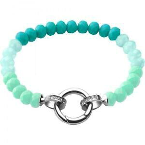 yzANZT[@lbNX@JtqbvzbvLfBVR[XtXL[bracciale donna hip hop candy hj0278 silicone resina verde acqua swarovski