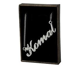 【送料無料】アクセサリー　ネックレス　ネックレスktホワイトゴールドメッキプレゼントnome collana lakshmi 18 kt bianco placcato ororegalo di compleannoeid regali