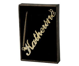 【送料無料】アクセサリー　ネックレス　キャサリンスワロフスキーネックレスcollana con nome katherine 18ct placcato ororealizzati con elementi swarovski