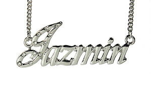 yzANZT[@lbNX@kzCgS[hJX^l[lbNX18k bianco oro placcato collana con nome jazminregali per lei personalizzato