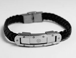 �y���������z�A�N�Z�T���[�@�l�b�N���X�@�t���[���}���V���o�[�g�[�����K�A�N�Z�T��dharmachakrabracciale da uomo tono argento con telaiomeditazione yoga accessorio