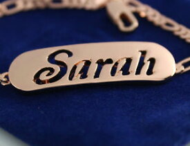 【送料無料】アクセサリー　ネックレス　サラファッションブレスレットbracciale con nome sarah 18k placcato oro silver plated moda regalo