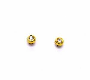 yzlbNX@CG[S[hCOyellow gold earrings 18kt 7501000 stopgaps chives zircons