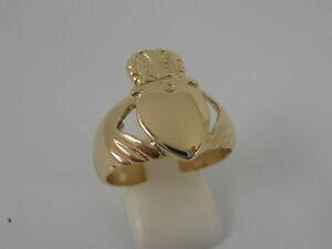 �y���������z�l�b�N���X�@9ct yellow gold claddagh ring size r hallmarked9ct yellow gold claddagh ring size r hallmarked