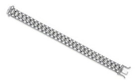 【送料無料】ネックレス　スターリングリンク6sterling silver childrens wide linked bracelet 6