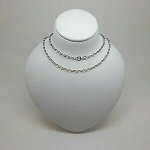 yzlbNX@x`[`F[hmiran 150070 9k 375 white oval belcher chain 45cm rrp 420