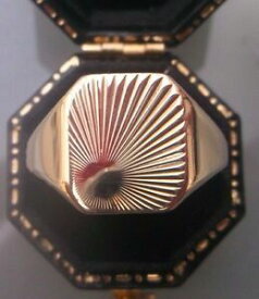 【送料無料】ネックレス　ヴィンテージ436gサイズtwomens 9ctmenswomens 9ct gold vintage signet ring weight 436g size t stamped