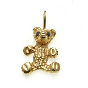 yzlbNX@Be[W14kCF[S[hTt@CAefB[xAy_gvintage 14k yellow gold blue sapphire teddy bear pendant estate