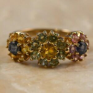 yzlbNX@Tt@CANX^OCG[S[hS[hfloral sapphire cluster ring yellow gold 9ct gold