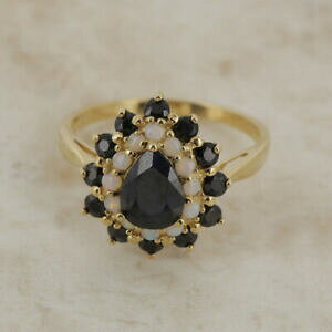 yzlbNX@Tt@CAIp[OCG[S[hTCYsapphire and opal ring 9ct yellow gold size o 12
