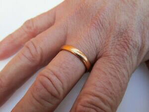 �y���������z�l�b�N���X�@�A�[���f�R�o�[�~���K���T�C�Y�O����lovely art deco 22ct 916 gold wedding ring hm birmingham 1923 size p, 55 grams