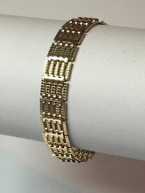 【送料無料】ネックレス　ゴールドファンシーリンクブレスレット9ct gold fancy link bracelet chb39