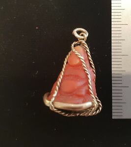 �y���������z�l�b�N���X�@���B���e�[�W�S�[���h�y���_���gvintage gold amp; red coral buddha pendant charm