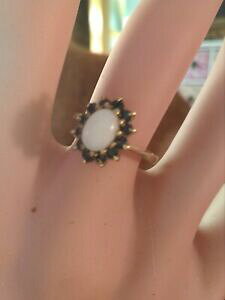 yzlbNX@AeB[NS[hIp[Tt@CANX^OTCYantique gold hallmarked 1920s opal sapphire cluster ring size l5