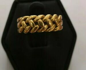 �y���������z�l�b�N���X�@�S�[���h�L�[�p�[�����O�T�C�Y listinga beautiful 18ct gold keeper ring size qr