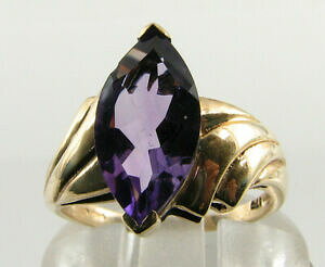yzlbNX@rbOkS[h×AWXgA[fRCOt[TCYbig 9ct 9k gold 14mm x 7mm amethyst marquise art deco ins ring free resize