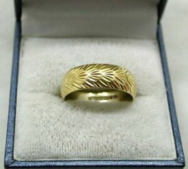 【送料無料】ネックレス　ゴールド1970s heavy 18ct gold patterned wedding ring