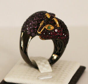 yzlbNX@og[EB\pT[AWXgS[hVo[OTCYbutler and wilson leopard panther rhodolite amethyst gold silver ring size o