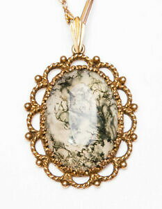 yzlbNX@Be[WCG[S[hRPmEy_gvintage 9ct yellow gold amp; moss agate pendant