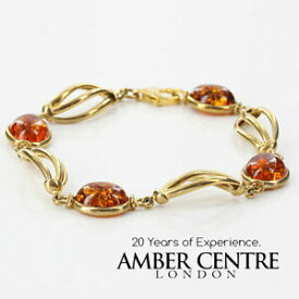 【送料無料】ネックレス　イタリアゴールドイギリス￥バルトブレスレットitalian made baltic amber bracelet in 9ct gold gbr011 rrp700