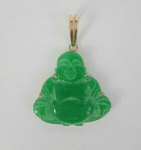 �y���������z�l�b�N���X�@�y���_���g���b�L�h��miran 350116 jadeite buddha pendant enhanced 18k gold bail 75g rrp 1299
